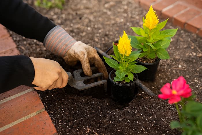 Mały ogród miejski z zielenią (podmień zdjęcie)